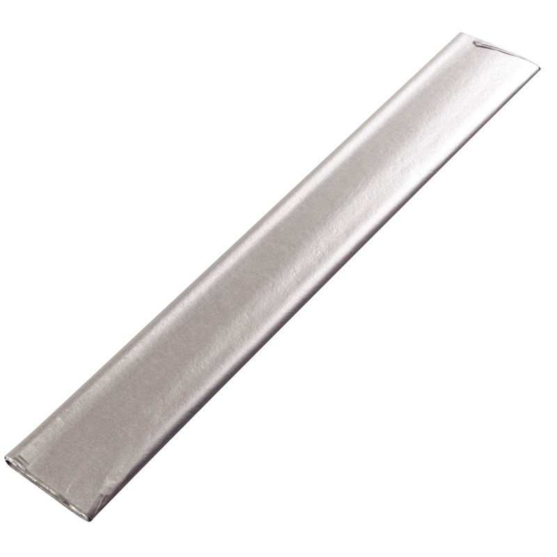 Sachet de 4 feuilles papier de soie 50 x 75 cm couleur argent