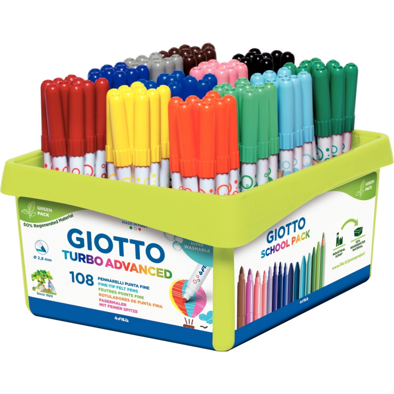 Classpack de 108 feutres Advanced assortis