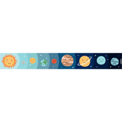 Tapis les planètes 280x40cm + cartes