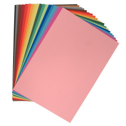 Paquet de 10 feuilles à dessin 50x65cm 160g parme