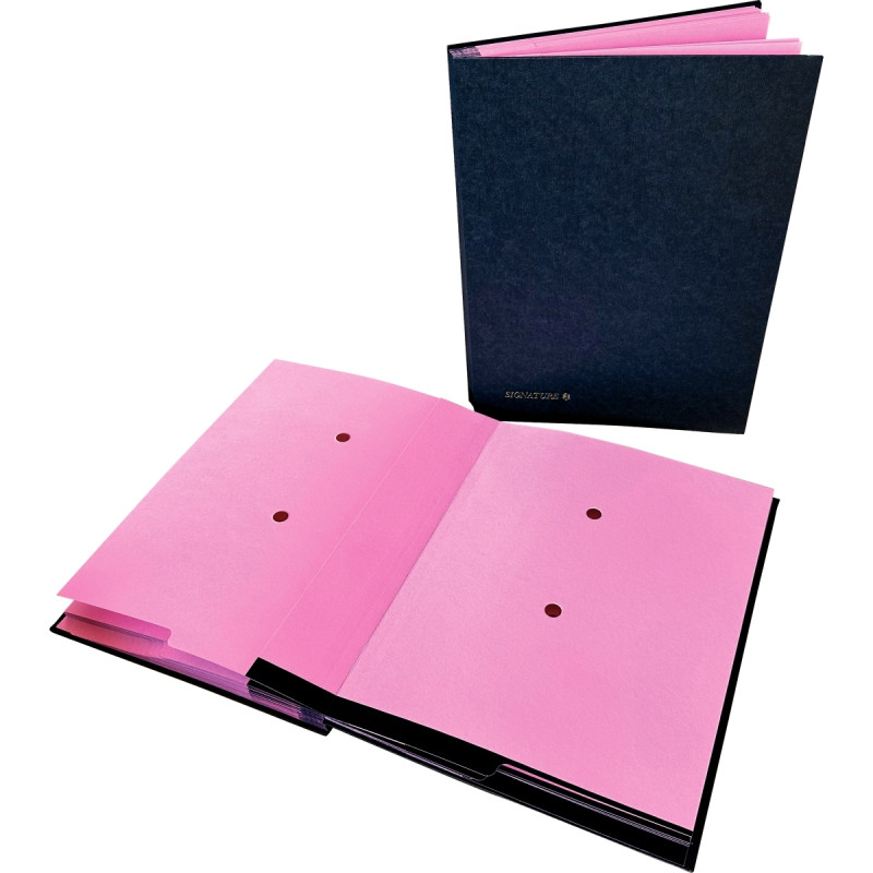 Parapheur 18 compartiments, couverture papier, noir