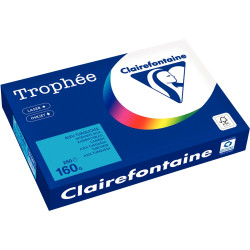 Paquet de 250 feuilles format A3 160g bleu turquoise CLAIREFONTAINE