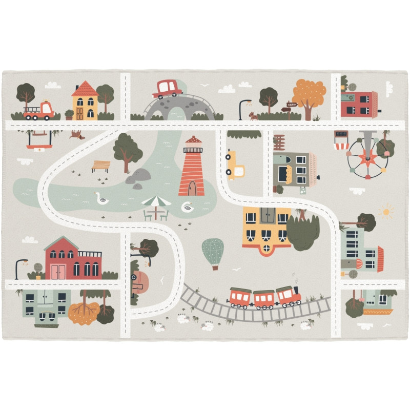Tapis 150x100cm petite ville