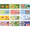 Boite de 12 puzzles duo, premiers chiffres