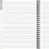 Cahier de texte DYS format 17x22 cm, 120 pages interligne 3 mm