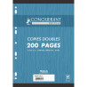 Paquet de 50 copies doubles perforées CONQUERANT RECYCLE, format A4, s