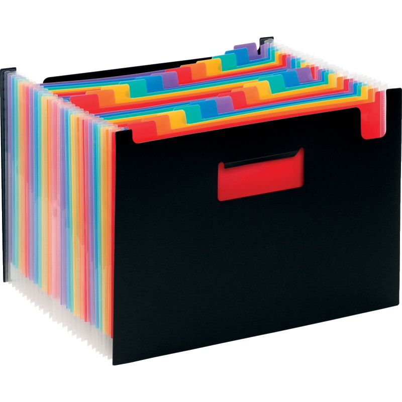 Trieur extensible en polypropylène RAINBOW CLASS, 24 compartiments