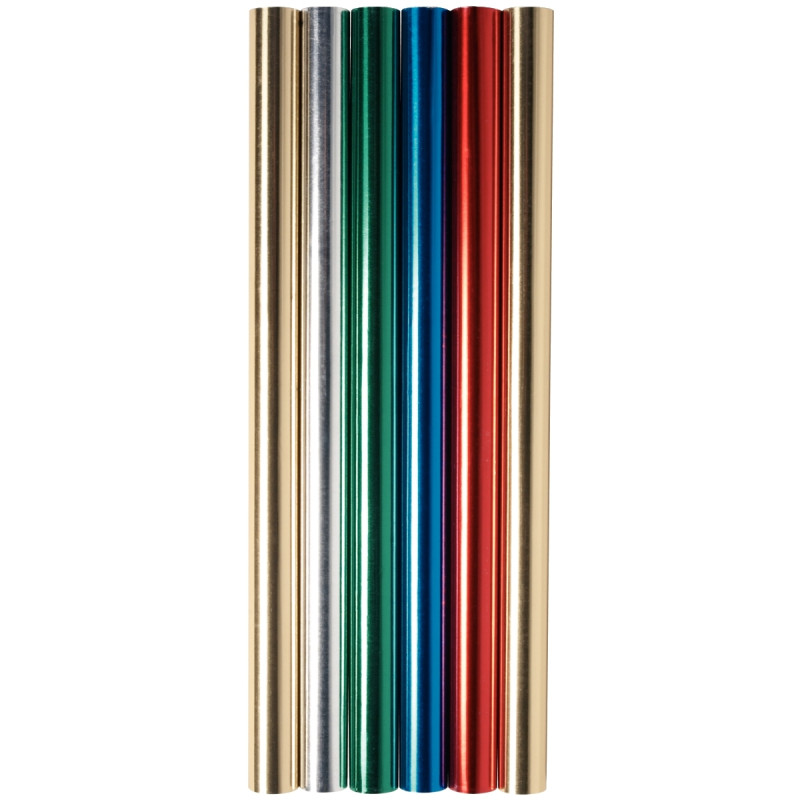 Boite de 6 rouleaux de feuilles aluminium double face 90 g/m², 5m x 0,