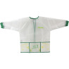 Tablier écologique enfant modèle 3 - 5 ans coloris blanc et vert