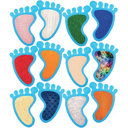 Carton de 12 pieds sensoriels 20.5x15cm