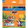 Etui de 24 crayons de couleur Smooth assortis