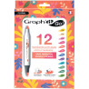 Pochette de 12 marqueurs Graph It floral