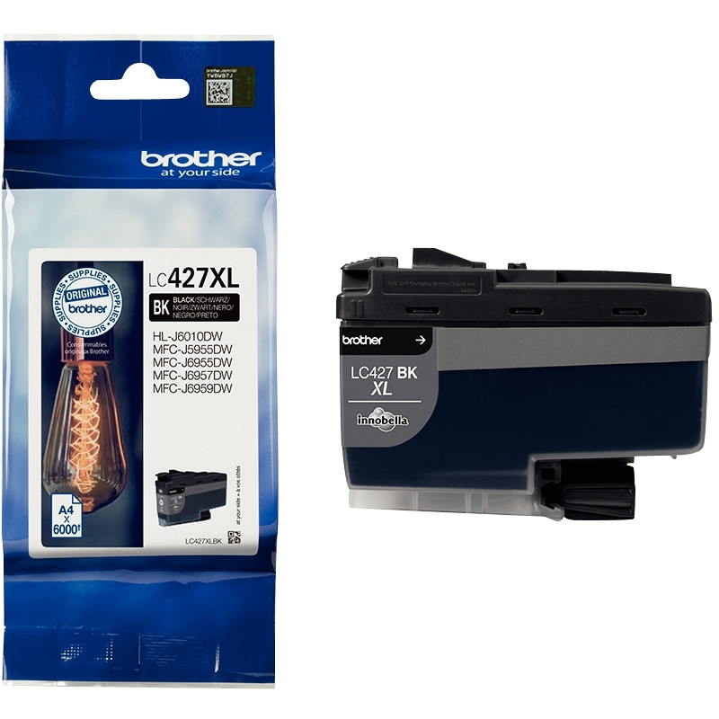 Brother AMPOULE cartouche jet d'encre noire haute capacité authentique