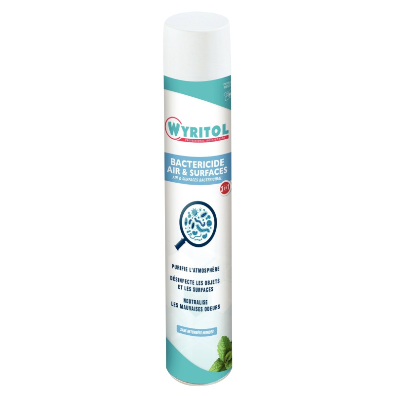 Aérosol 750ml bactéricide air et surface menthe