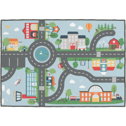 Lot de 2 tapis 95x133cm urbain