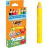Etui de 6 crayons multi surface baby assortis