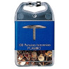 Boite de 100 punaises dimaètre 9mm doré CAPSA