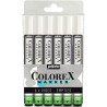 Pochette de 6 Colorex markers vides rechargeables