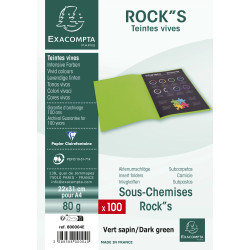 Paquet de 100 sous-chemises ROCK''S 80 - 22x31cm