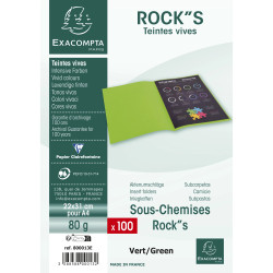 Paquet de 100 sous-chemises ROCK''S 80 - 22x31cm
