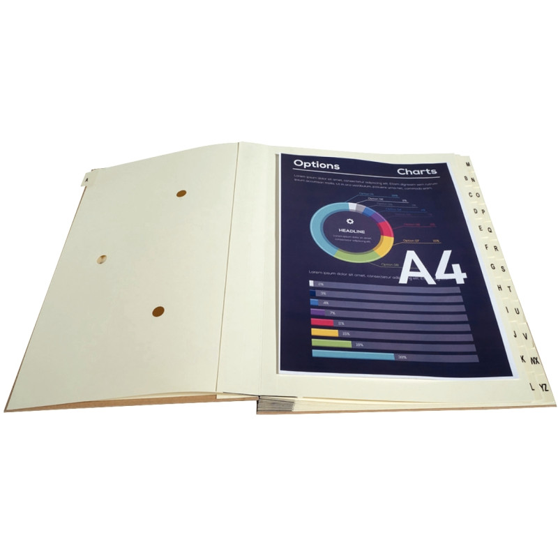 Trieur alphabétique kraft recyclé FOREVER 24 compartiments
