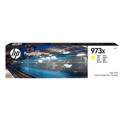 HP 973X cartouche d'encre PageWide jaune authentique (F6T83AE)
