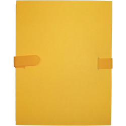 Chemise extensible toilée avec velcro, jaune