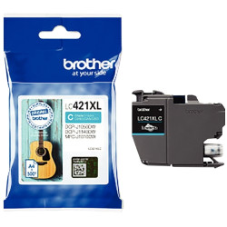 Brother GUITARE cartouche jet d'encre cyan haute capacité authentique