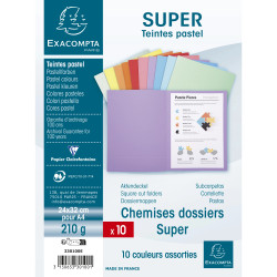 Paquet 10 chemises SUPER 210 - 24x32cm