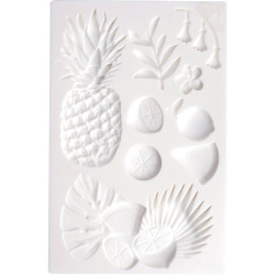 Lot de 2 moules silicone exotique et hiver 13x20 cm