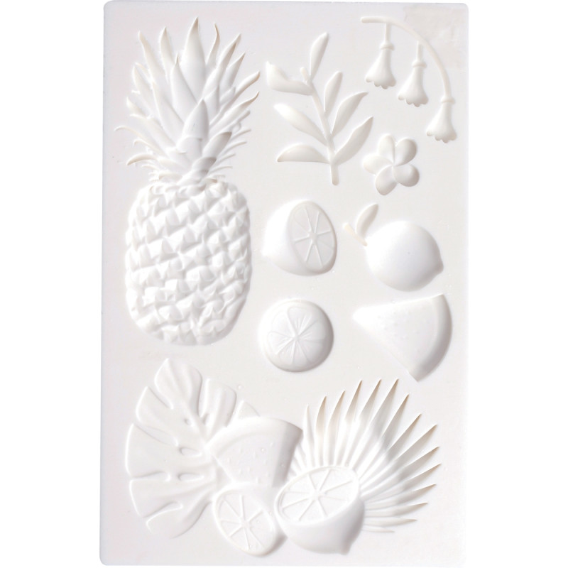 Lot de 2 moules silicone exotique et hiver 13x20 cm