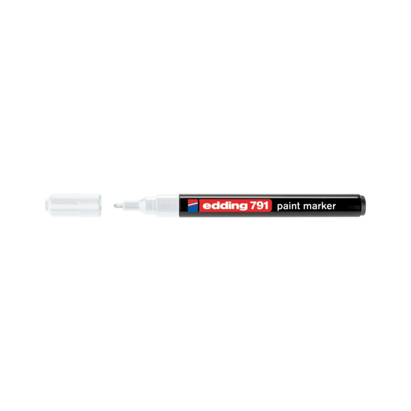 Marqueur peinture permanent E791 pointe ogive blanc