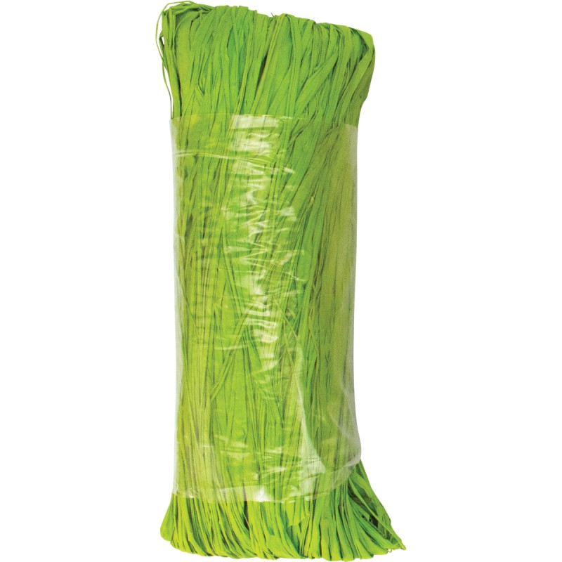 Pelote de 50 g de raphia végétal vert