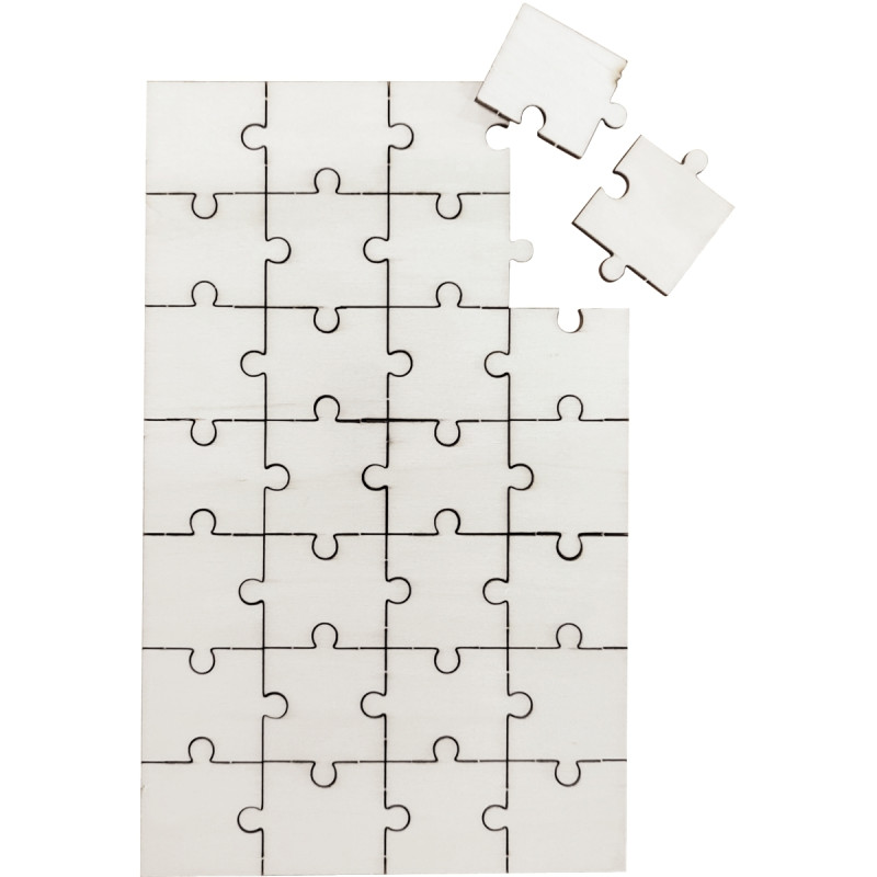 Lot de 10 puzzles en bois de 28 pièces, format 12x19 cm