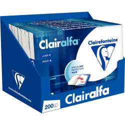 Etui de 200 feuilles format A4 80 grammes blanc CLAIRALFA