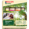 Pochette de 4 surligneurs Edding 24 assortis