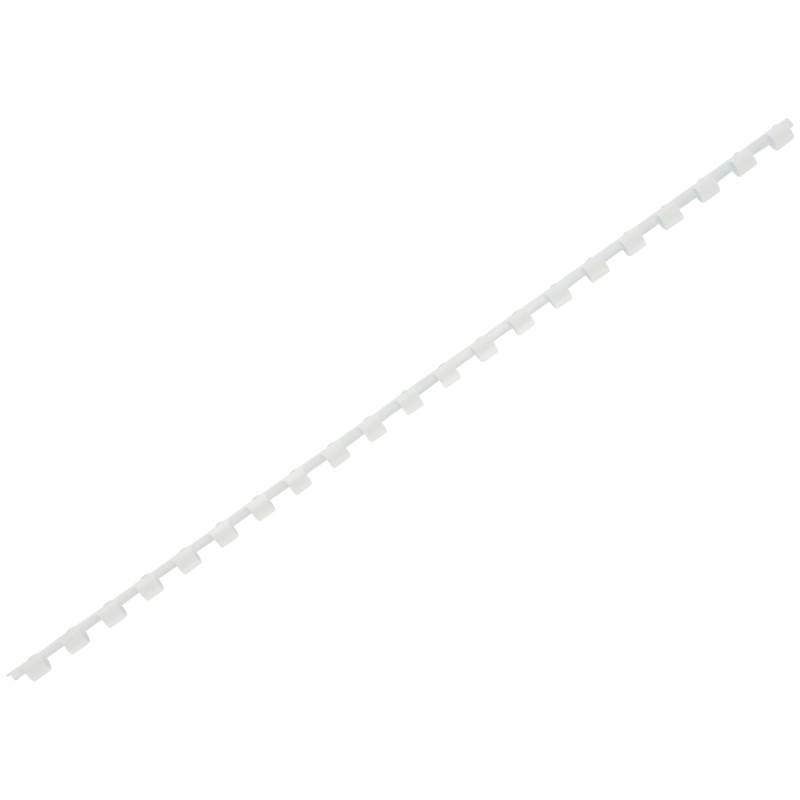 Boîte de 100 reliures plastiques couleur Ø 6mm blanc
