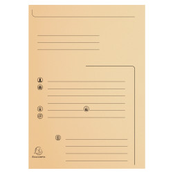 Paquet de 25 chemises 2 rabats SUPER 210 Contact - 24x32cm