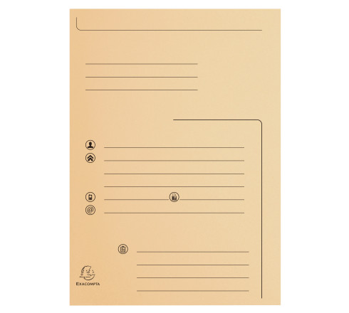 Paquet de 25 chemises 2 rabats SUPER 210 Contact - 24x32cm
