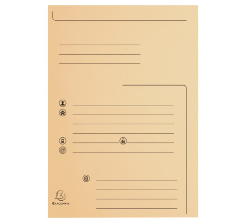 Paquet de 25 chemises 2 rabats SUPER 210 Contact - 24x32cm