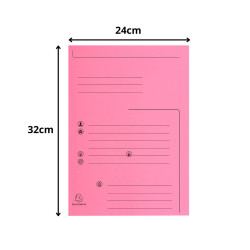 Paquet de 25 chemises 2 rabats SUPER 210 Contact - 24x32cm