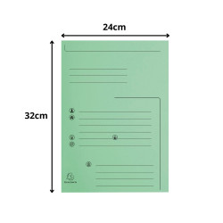 Paquet de 25 chemises 2 rabats SUPER 210 Contact - 24x32cm