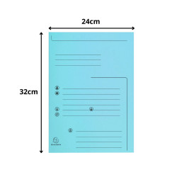 Paquet de 25 chemises 2 rabats SUPER 210 Contact - 24x32cm