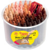 Pot de 60 crayons de cire tons peaux + 1 taille crayon