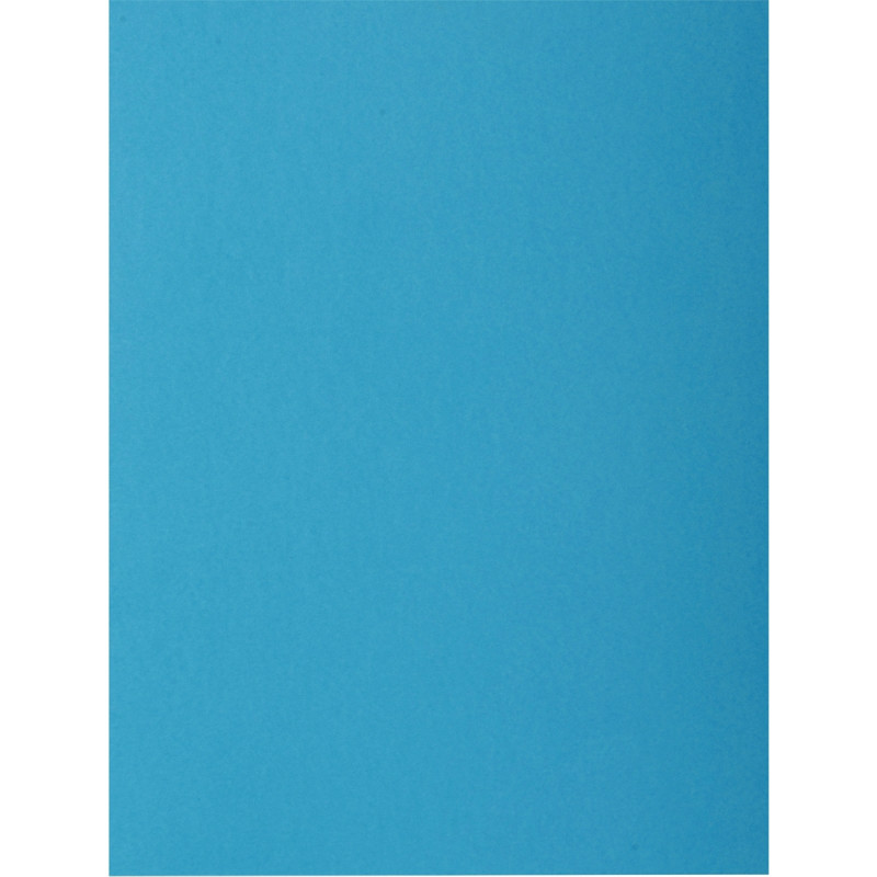Paquet de 50 chemises 2 rabats ROCK"S 210g, format 24x32 cm, bleu