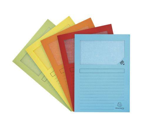 Paquet de 50 chemises à fenêtre à soufflet SUPER 160g/m2 - 22x31cm