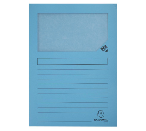 Paquet de 50 chemises à fenêtre à soufflet SUPER 160g/m2 - 22x31cm