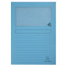 Paquet de 50 chemises à fenêtre à soufflet SUPER 160g/m2 - 22x31cm
