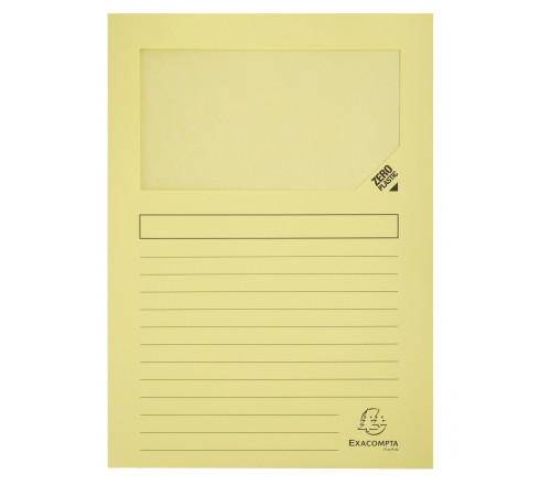 Paquet de 50 chemises à fenêtre à soufflet SUPER 160g/m2 - 22x31cm