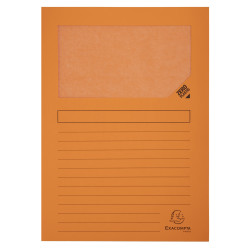 Paquet de 50 chemises à fenêtre à soufflet SUPER 160g/m2 - 22x31cm